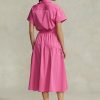 Vestido Ralph Lauren rosa con cordón para mujer Vestido Ralph Lauren rosa con cordón para mujer