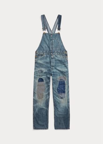 Vestido tipo peto vaquero reparado Ralph Lauren para mujer