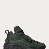 Zapatillas altas de ante Ralph Lauren PS100 para hombre, color verde Zapatillas altas de ante Ralph Lauren PS100 para hombre, color verde