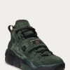 Zapatillas altas de ante Ralph Lauren PS100 para hombre, color verde Zapatillas altas de ante Ralph Lauren PS100 para hombre, color verde