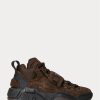 Zapatillas altas de ante Ralph Lauren PS100 para hombre en color chocolate Zapatillas altas de ante Ralph Lauren PS100 para hombre en color chocolate