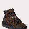 Zapatillas altas de ante Ralph Lauren PS100 para hombre en color chocolate Zapatillas altas de ante Ralph Lauren PS100 para hombre en color chocolate