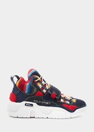Zapatillas altas multicolor Ralph Lauren PS100 con estampado múltiple para hombre Zapatillas altas multicolor Ralph Lauren PS100 con estampado múltiple para hombre