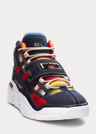 Zapatillas altas multicolor Ralph Lauren PS100 con estampado múltiple para hombre Zapatillas altas multicolor Ralph Lauren PS100 con estampado múltiple para hombre