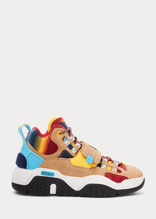 Zapatillas altas multicolor Ralph Lauren PS100 Ombré para hombre Zapatillas altas multicolor Ralph Lauren PS100 Ombré para hombre