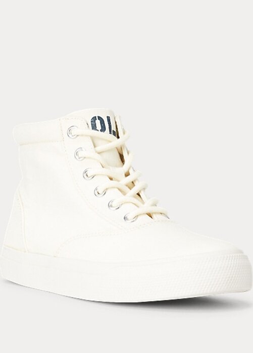 Zapatillas altas Ralph Lauren Bryn para mujer en color crema Zapatillas altas Ralph Lauren Bryn para mujer en color crema