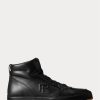 Zapatillas altas Ralph Lauren Jaemyn de piel de becerro negras para hombre Zapatillas altas Ralph Lauren Jaemyn de piel de becerro negras para hombre