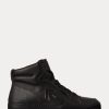 Zapatillas altas Ralph Lauren Jaemyn de piel de becerro negras para mujer Zapatillas altas Ralph Lauren Jaemyn de piel de becerro negras para mujer