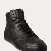 Zapatillas altas Ralph Lauren Jaemyn de piel de becerro negras para mujer Zapatillas altas Ralph Lauren Jaemyn de piel de becerro negras para mujer
