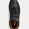 Zapatillas altas Ralph Lauren Jaemyn de piel de becerro negras para mujer Zapatillas altas Ralph Lauren Jaemyn de piel de becerro negras para mujer