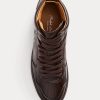 Zapatillas altas Ralph Lauren Jaemyn de piel de becerro para mujer en color chocolate Zapatillas altas Ralph Lauren Jaemyn de piel de becerro para mujer en color chocolate