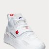 Zapatillas altas Ralph Lauren PS100 blancas para hombre Zapatillas altas Ralph Lauren PS100 blancas para hombre
