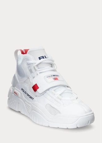 Zapatillas altas Ralph Lauren PS100 blancas para hombre