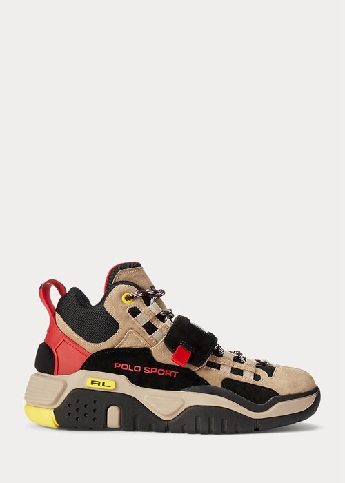 Zapatillas altas Ralph Lauren PS100 marrones para hombre Zapatillas altas Ralph Lauren PS100 marrones para hombre