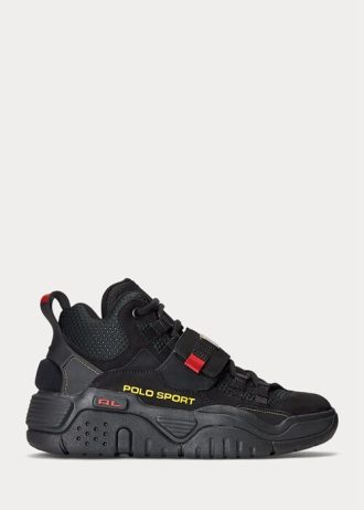 Zapatillas altas Ralph Lauren PS100 negras para hombre
