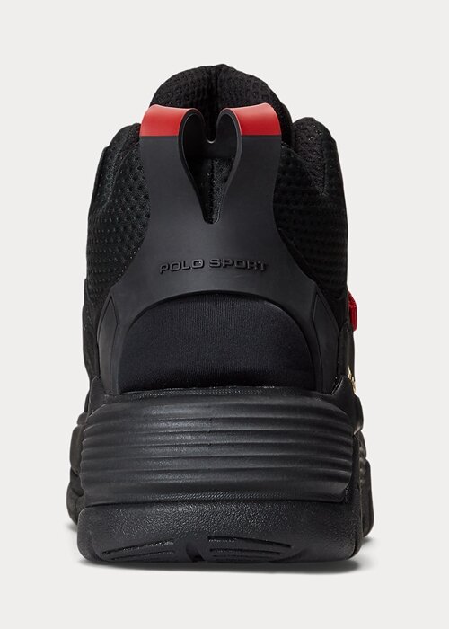 Zapatillas altas Ralph Lauren PS100 negras para hombre Zapatillas altas Ralph Lauren PS100 negras para hombre