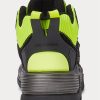 Zapatillas altas Ralph Lauren PS100 para hombre, color negro y amarillo Zapatillas altas Ralph Lauren PS100 para hombre, color negro y amarillo