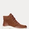 Zapatillas altas Ralph Lauren Rylee de ante y piel para mujer en color marrón Zapatillas altas Ralph Lauren Rylee de ante y piel para mujer en color marrón