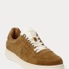 Zapatillas bajas de ante Ralph Lauren Court para hombre en color marrón Zapatillas bajas de ante Ralph Lauren Court para hombre en color marrón