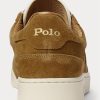 Zapatillas bajas de ante Ralph Lauren Court para hombre en color marrón Zapatillas bajas de ante Ralph Lauren Court para hombre en color marrón
