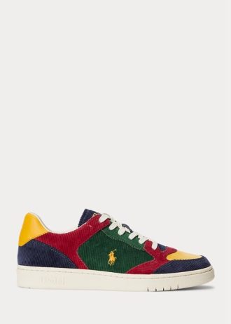 Zapatillas bajas de pana Ralph Lauren Court multicolor para hombre Zapatillas bajas de pana Ralph Lauren Court multicolor para hombre