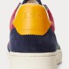 Zapatillas bajas de pana Ralph Lauren Court multicolor para hombre