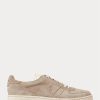 Zapatillas bajas Ralph Lauren Court de ante color caqui para hombre Zapatillas bajas Ralph Lauren Court de ante color caqui para hombre