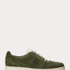 Zapatillas bajas Ralph Lauren Court de ante color oliva para hombre Zapatillas bajas Ralph Lauren Court de ante color oliva para hombre