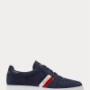 Zapatillas bajas Ralph Lauren Court de ante para hombre en color azul marino Zapatillas bajas Ralph Lauren Court de ante para hombre en color azul marino