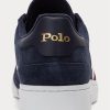 Zapatillas bajas Ralph Lauren Court de ante para hombre en color azul marino Zapatillas bajas Ralph Lauren Court de ante para hombre en color azul marino