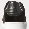 Zapatillas bajas Ralph Lauren Court Velvet para hombre, color negro Zapatillas bajas Ralph Lauren Court Velvet para hombre, color negro