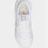 Zapatillas blancas Ralph Lauren Train 89 de piel y Oxford para mujer