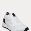 Zapatillas blancas sin cordones Ralph Lauren Kacie para mujer