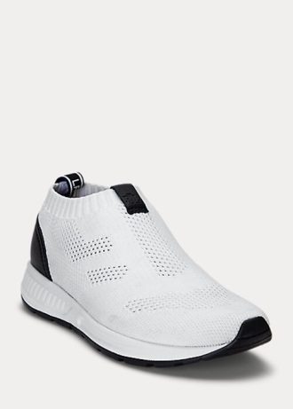 Zapatillas blancas sin cordones Ralph Lauren Kacie para mujer