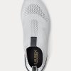 Zapatillas blancas sin cordones Ralph Lauren Kacie para mujer