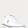 Zapatillas de cuero blancas Ralph Lauren Hanford para hombre Zapatillas de cuero blancas Ralph Lauren Hanford para hombre