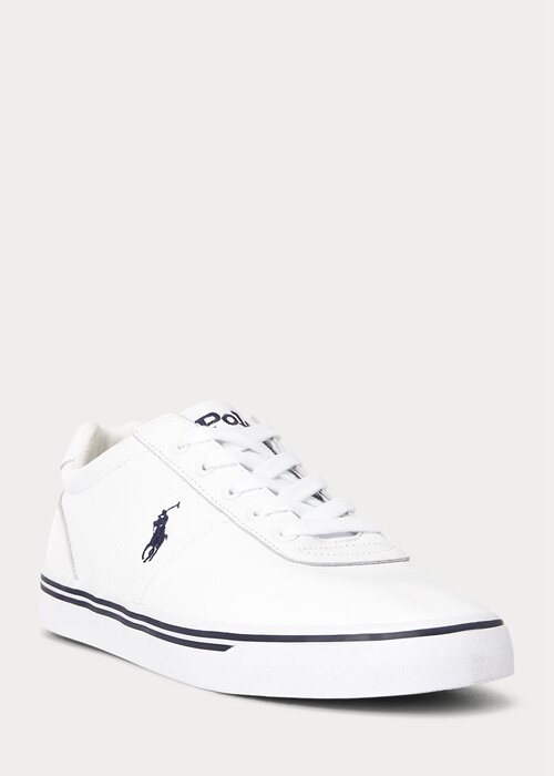 Zapatillas de cuero blancas Ralph Lauren Hanford para hombre Zapatillas de cuero blancas Ralph Lauren Hanford para hombre