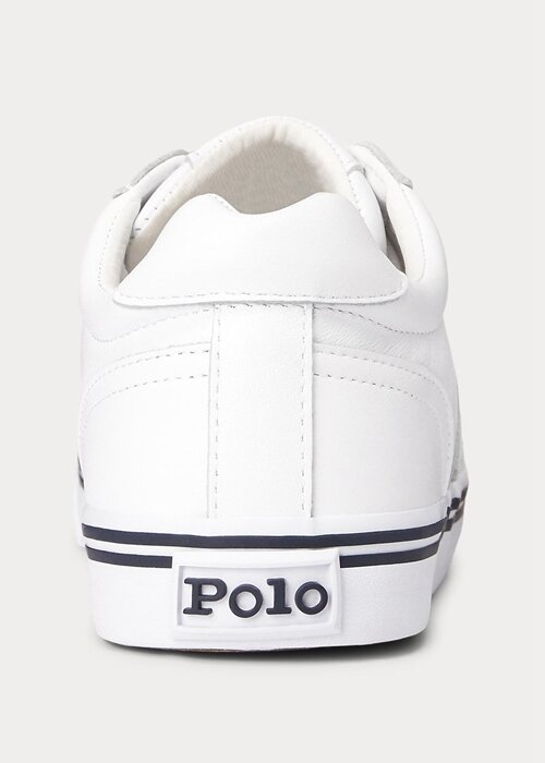 Zapatillas de cuero blancas Ralph Lauren Hanford para hombre Zapatillas de cuero blancas Ralph Lauren Hanford para hombre