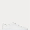 Zapatillas de cuero Ralph Lauren Jermain blancas para hombre Zapatillas de cuero Ralph Lauren Jermain blancas para hombre