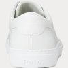 Zapatillas de cuero Ralph Lauren Jermain blancas para hombre Zapatillas de cuero Ralph Lauren Jermain blancas para hombre
