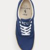 Zapatillas de lona de algodón con logotipo de Ralph Lauren para mujer en azul marino Zapatillas de lona de algodón con logotipo de Ralph Lauren para mujer en azul marino