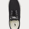 Zapatillas de lona Ralph Lauren Bryn negras para mujer Zapatillas de lona Ralph Lauren Bryn negras para mujer