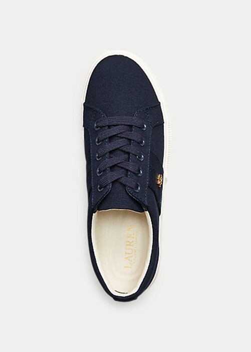 Zapatillas de lona Ralph Lauren Janson II para mujer en color azul marino Zapatillas de lona Ralph Lauren Janson II para mujer en color azul marino