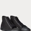 Zapatillas de lona Ralph Lauren Mayport negras para hombre