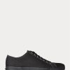 Zapatillas de lona Ralph Lauren negras para hombre