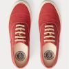 Zapatillas de lona Ralph Lauren rojas para hombre