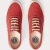 Zapatillas de lona Ralph Lauren rojas para mujer Zapatillas de lona Ralph Lauren rojas para mujer