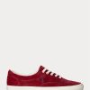 Zapatillas de pana Ralph Lauren Keaton rojas para hombre