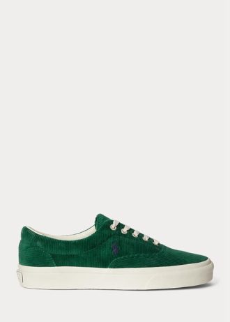 Zapatillas de pana verdes Ralph Lauren Keaton para hombre