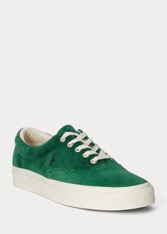 Zapatillas de pana verdes Ralph Lauren Keaton para hombre